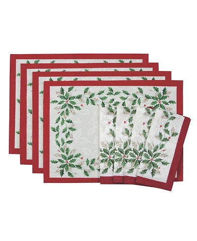 Lenox Holiday 8-Piece Placemat & Napkin Value Set