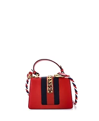 Pre-Owned Gucci Mini Sylvie Top Handle Bag Leather