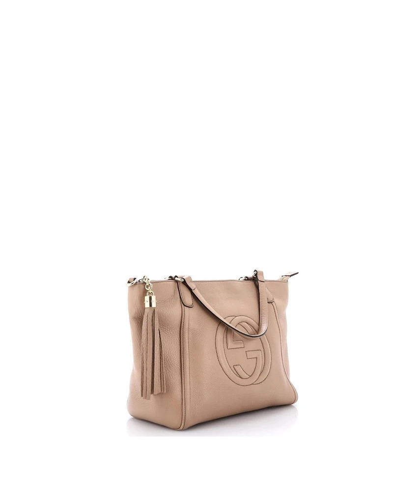 Pre-Owned Gucci Small Soho Convertible Top Handle Bag Leather