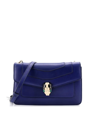 Pre-Owned Bvlgari Small Serpenti Crossbody Bag Leather