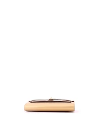 Pre-Owned HERMES Kelly To Go Leather Metallic Crossbody Wallet