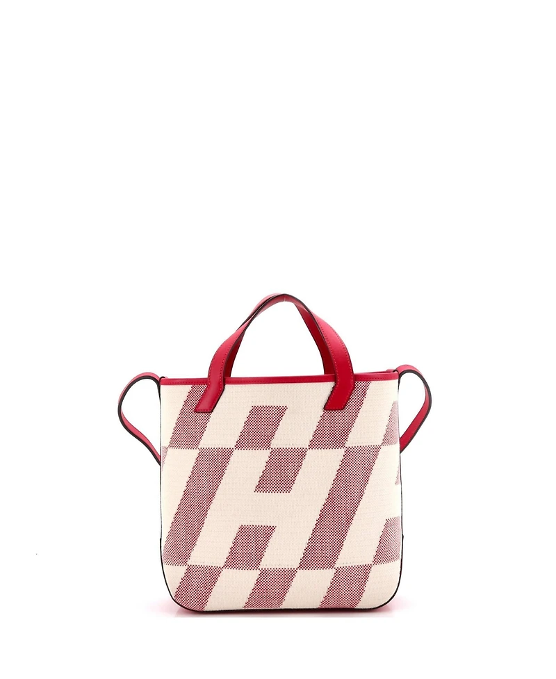 Pre-Owned Hermes 27 Cabas H en Biais Tote Canvas with Leather