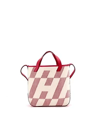 Pre-Owned Hermes 27 Cabas H en Biais Tote Canvas with Leather