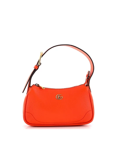 Pre-Owned Gucci Aphrodite Mini Leather Shoulder Bag