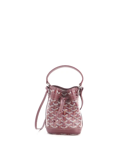 Pre-Owned Goyard Mini Petit Flot Bucket Bag Coated Canvas