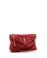 Pre-Owned Saint Laurent Small Loulou Puffer Shoulder Bag Quilted Leather