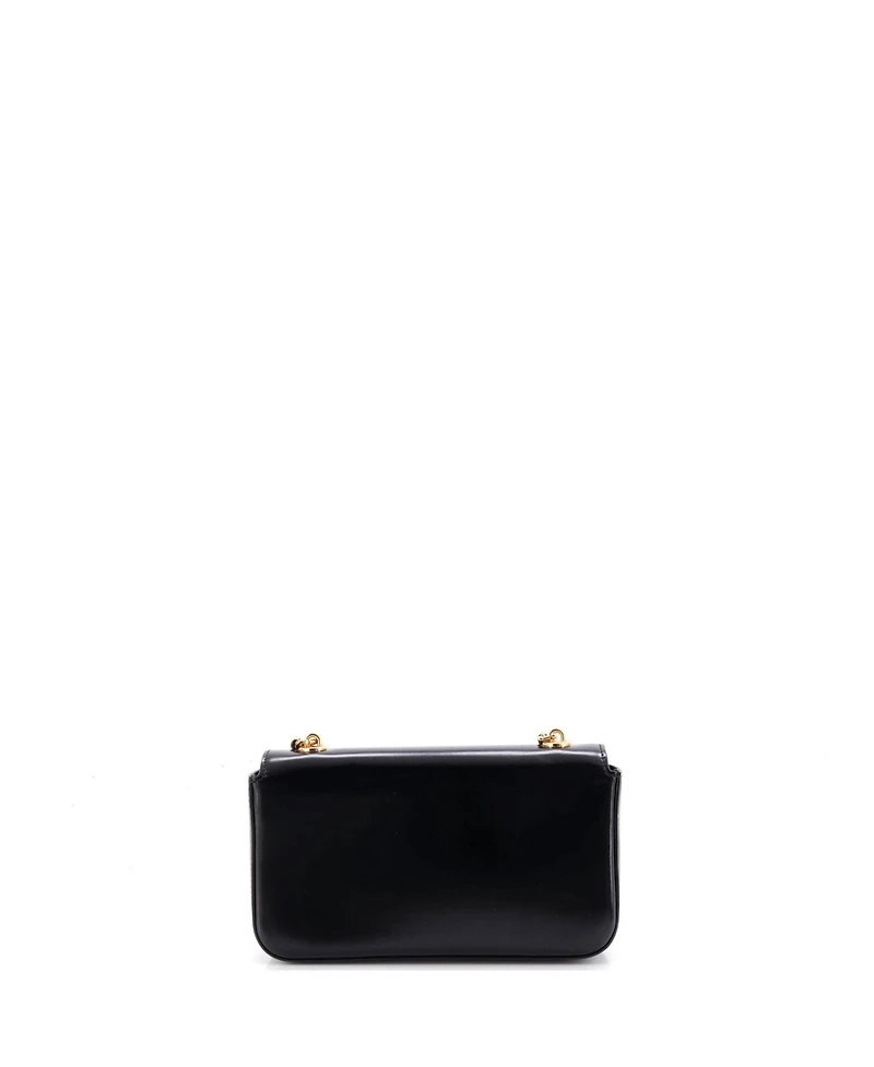 Pre-Owned Celine Triomphe Small Chain Leather Shoulder Bag, 8"W x 4"H x 2"D