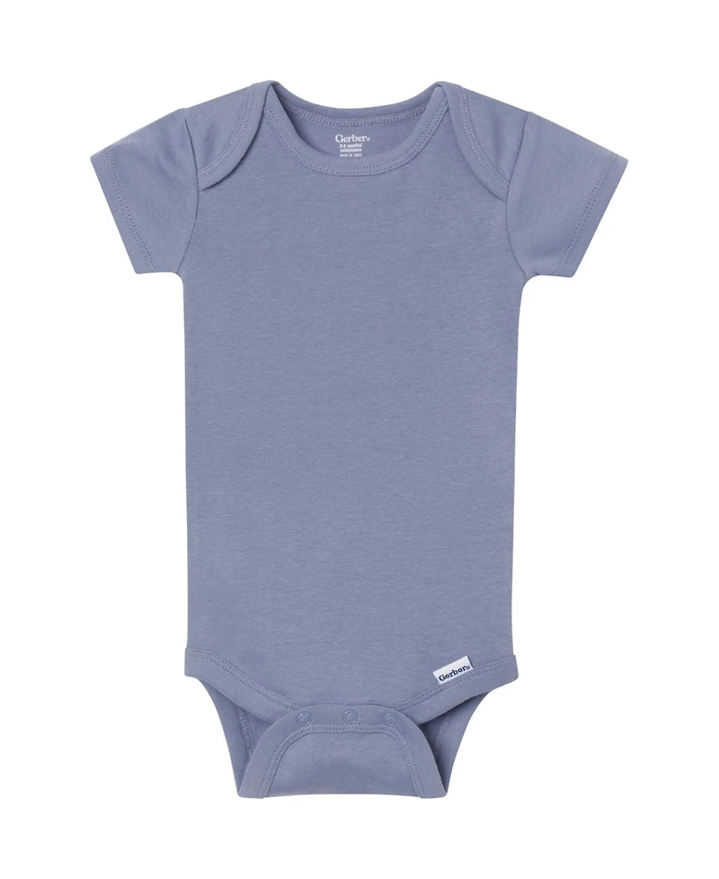Gerber Baby 5-Pack Short Sleeve Bodysuits, Cozy Neutral, 24 Months