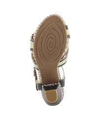 L'Artiste Women's Astar Quarter Strap Sandal with Painted Vamp