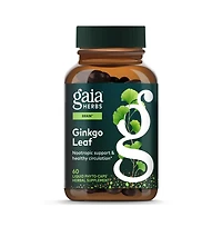 Gaia Herbs Ginkgo Leaf - Traditionally Used to Support Healthy Circulation and Brain Function - Organic, Herbal Supplement