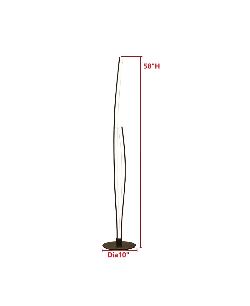 Kings Brand Furniture Modern Led Floor Lamp with Foot Switch