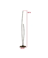 Kings Brand Furniture Modern Led Floor Lamp with Foot Switch
