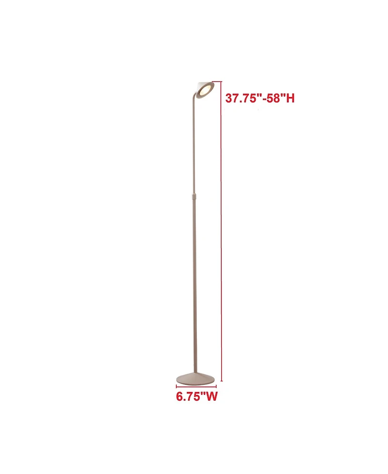 Kings Brand Adjustable Reading Floor Lamp with Touch Control for Bedroom, Living Room, and Office