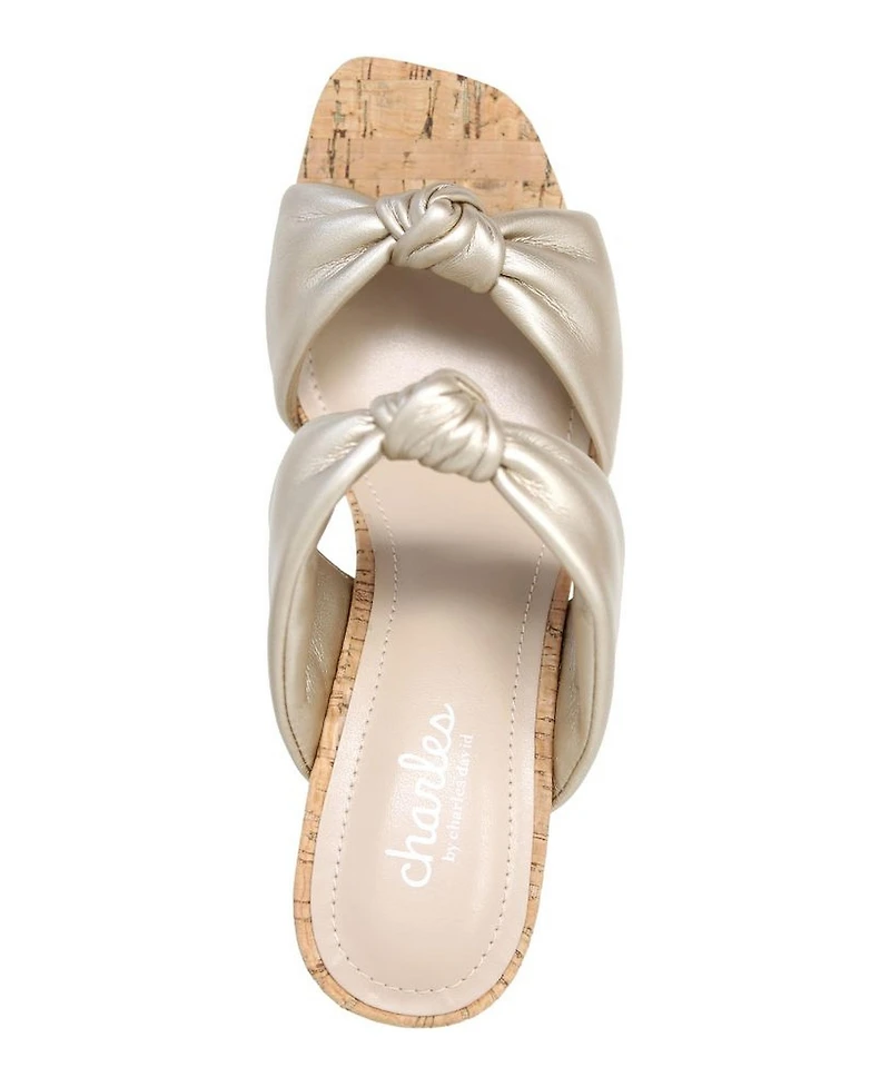 Charles by David Womens Intuit Chunky High Heel Sandal