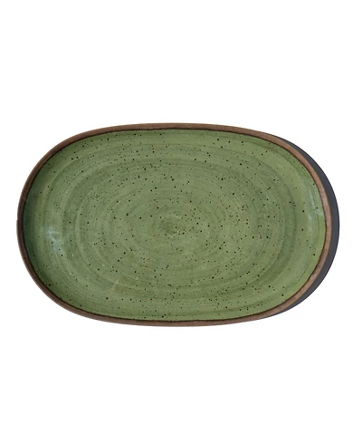 Abode Homewares Retreat Pottery 10.9" Melamine Oval Platter