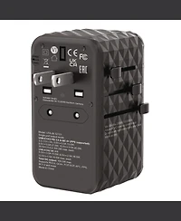 Verbatim 32121 Uta-06 Gan Iii 2-usb-a/2-usb-c/Quick Charge 4plus Universal Travel Adapter