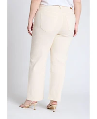 Eloquii Women's Plus The Naomi Comfort Stretch Straight Jean