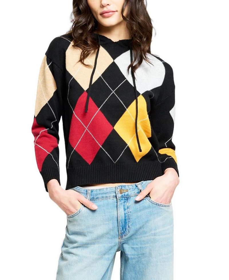 Central Park West Women's Astrid Argyle Hoodie