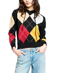 Central Park West Women's Astrid Argyle Hoodie