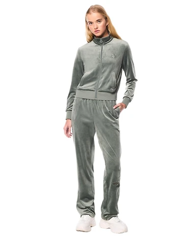 Sergio Tacchini Women's Nuvola Velour Straight-Leg Track Pant