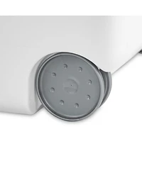 Sterilite White Laundry Hamper With Lift-Top, Wheels, And Pull Handle