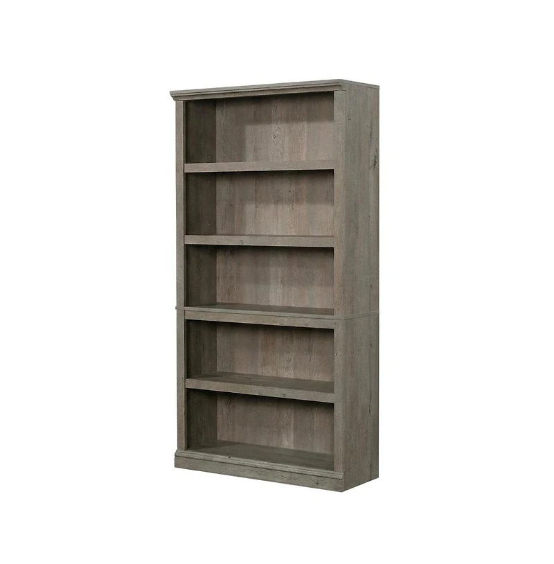 Bison Office Mystic Oak Finish Storage Bookcase with Multiple Shelves and Open Design
