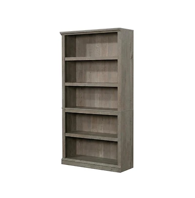 Bison Office Mystic Oak Finish Storage Bookcase with Multiple Shelves and Open Design