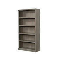 Bison Office Mystic Oak Finish Storage Bookcase with Multiple Shelves and Open Design