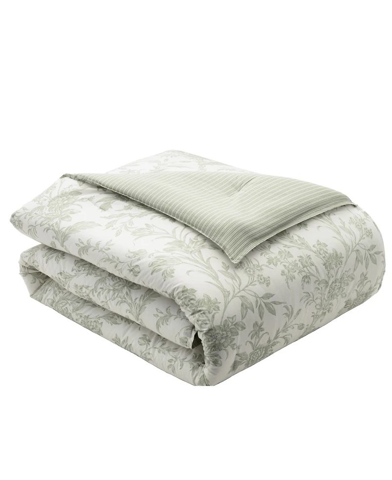 Laura Ashley Natalie Reversible 5 Pc. Comforter Set, Twin