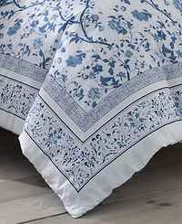 Laura Ashley Charlotte Cotton Reversible 3 Piece Comforter Set, Twin