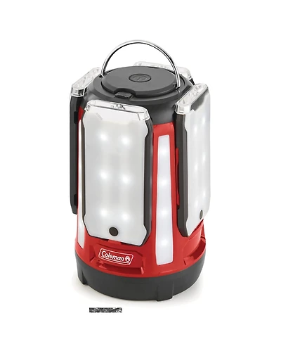 Coleman Quad Panel 800L Led Lantern, Outdoor Camping Light with 4 Panels and Usb