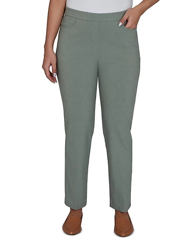 Alfred Dunner Women's Provence Millennium Flat Front Short Length Pants