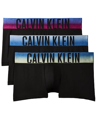 Calvin Klein Men's Intense Power Low-Rise Microfiber Trunks, 3-Pack