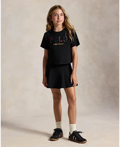Polo Ralph Lauren Girls' 4-16 Tennis Stretch-Mesh Pull-On Skort