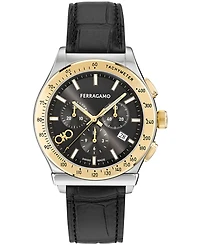 Ferragamo Men's Two-Tone Stainless Steel Bracelet Watch, 42mm