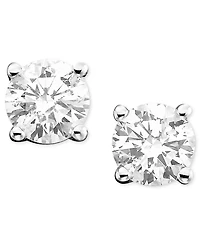 Diamond Stud Earrings (1/2 ct. t.w.) 14k White Gold or