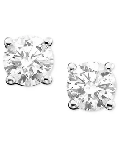 Diamond Stud Earrings 1 4 2 Ct. T.W. In 14k White Yellow Or Rose Gold