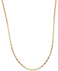 20" Mirror Link Chain (1-1/2mm) in 14K Gold