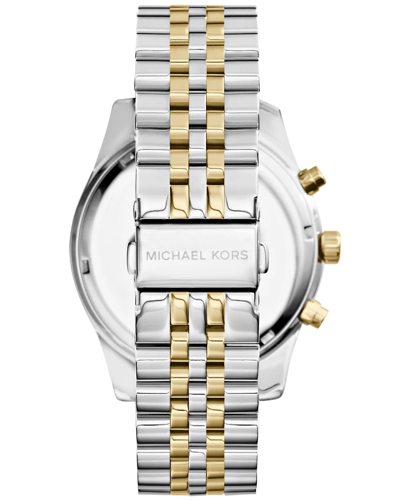Michael Kors Men's Chronograph Lexington Two-Tone Stainless Steel Watch 45mm MK8344