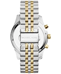 Michael Kors Men's Chronograph Lexington Two-Tone Stainless Steel Watch 45mm MK8344