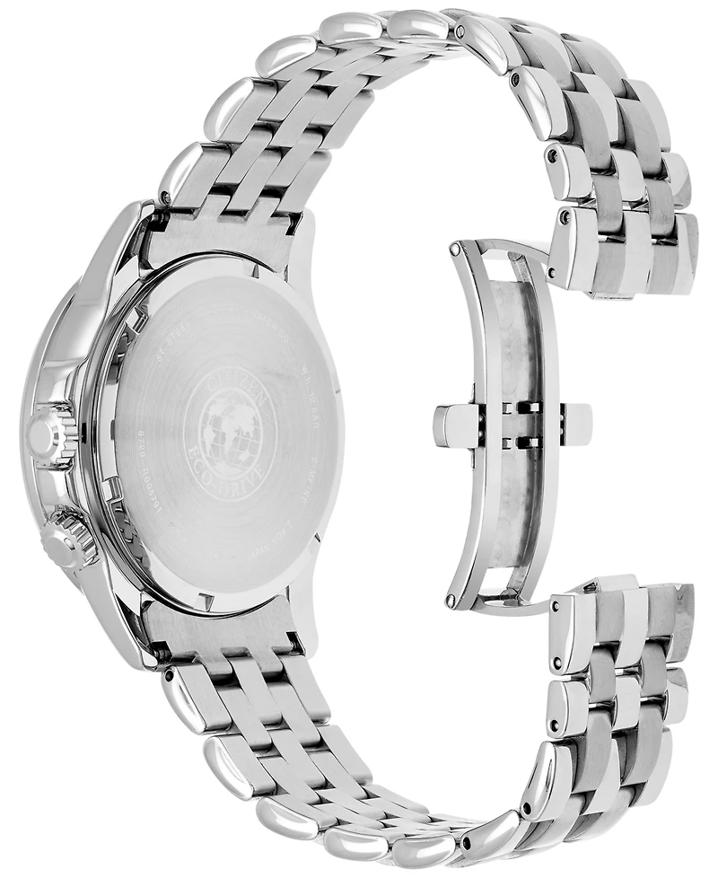 Citizen Men's Eco-Drive Calendrier Stainless Steel Bracelet Watch 44mm BU2021-51L