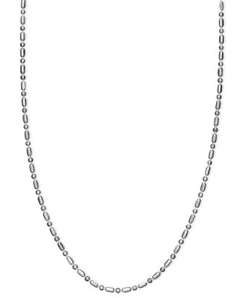 Giani Bernini Sterling Silver Necklace 16 24 Dot Dash Chain