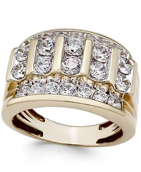Men's Diamond Elevated Cluster Ring (3 ct. t.w.) 10k Gold