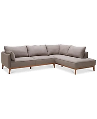 Jollene 113" 2-Pc. Fabric Sectional, Created for Macy's