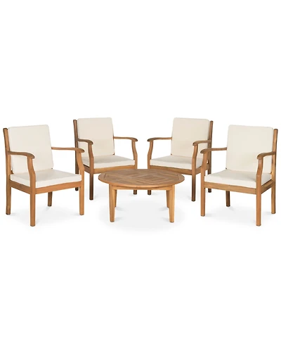 Fadell Outdoor 5-Pc. Seating Set (4 Chairs & 1 Coffee Table)