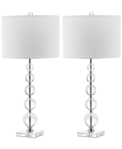Safavieh Set of 2 Liam Crystal Ball Table Lamps