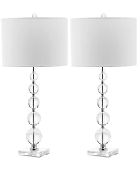 Safavieh Set of 2 Liam Crystal Ball Table Lamps