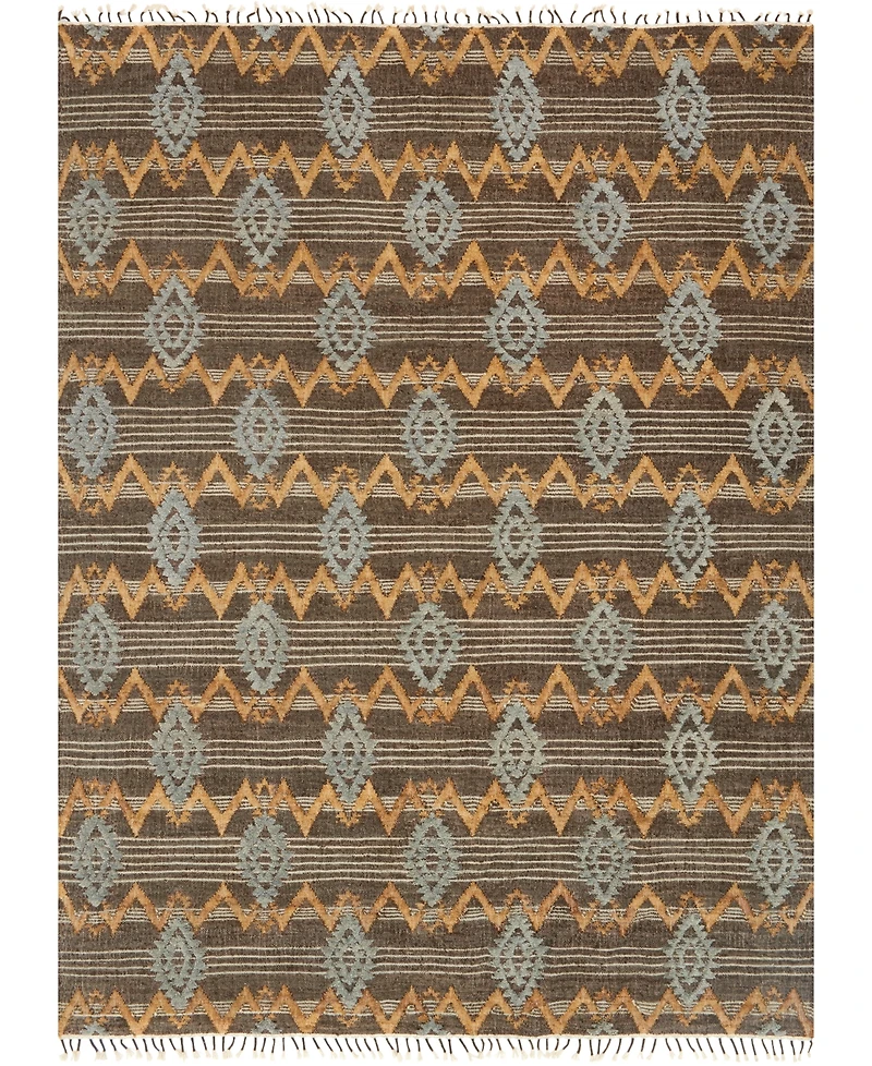 Loloi Owen Ow-06 Taupe/Mist 7'9" x 9'9" Flatweave Area Rug
