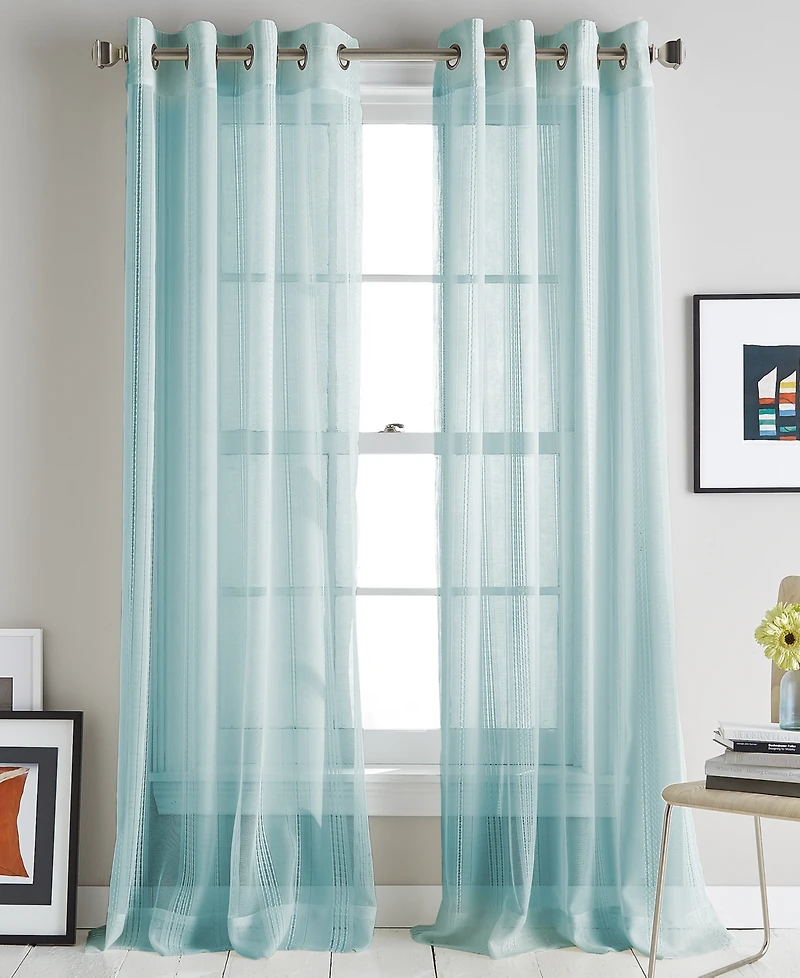 Dkny Soho Stripe 50" x 95" Curtain Panel