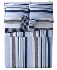 My World Kids Mason Reversible Stripe Quilt Sets